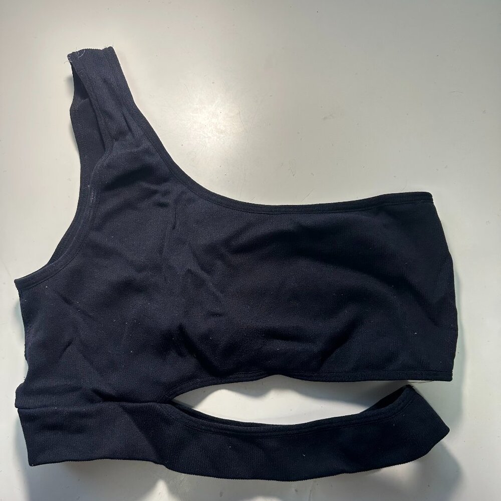 Garage Black Cutout Crop Tank Top M